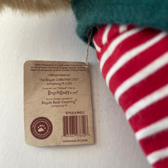 Boyd’s Bear Speara Mintly Christmas Bear - Picture 6 of 15